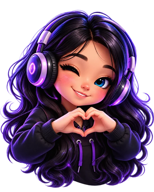 Iris, agent chargée du support client, casque audio sur les oreilles